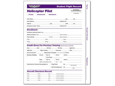 Student Flight Records: Helicopter